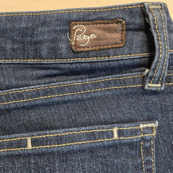 Paige Canyon Boot Jeans Low-rise Bootcut Medium Wash Sz 29 - Picture 9 of 9